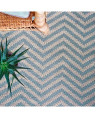Alfombra Zig Zag azul