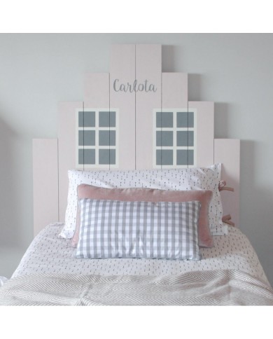 Cabecero casa ventanas