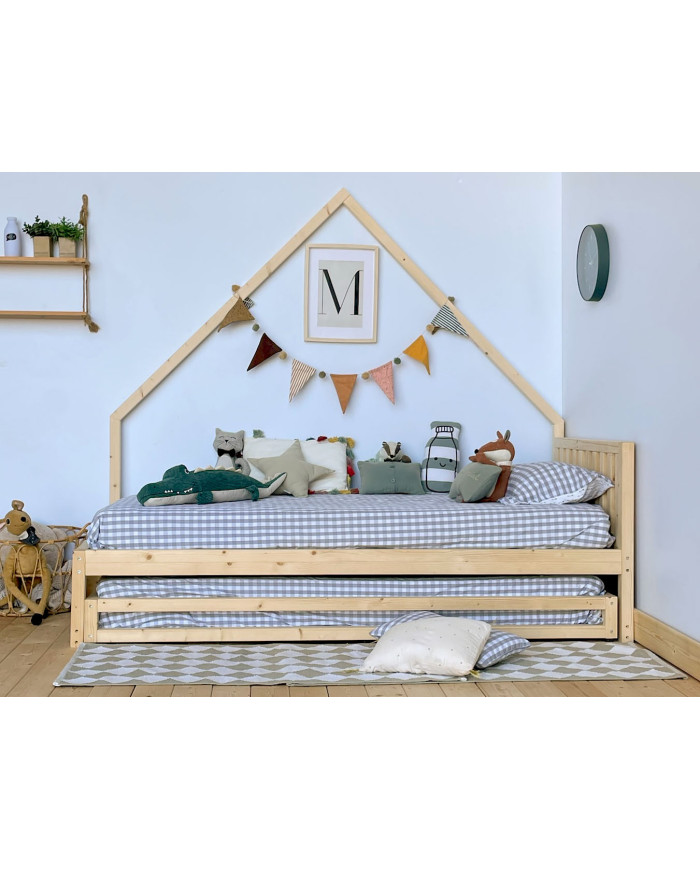 Cama cabaña lateral con cajón cama nido