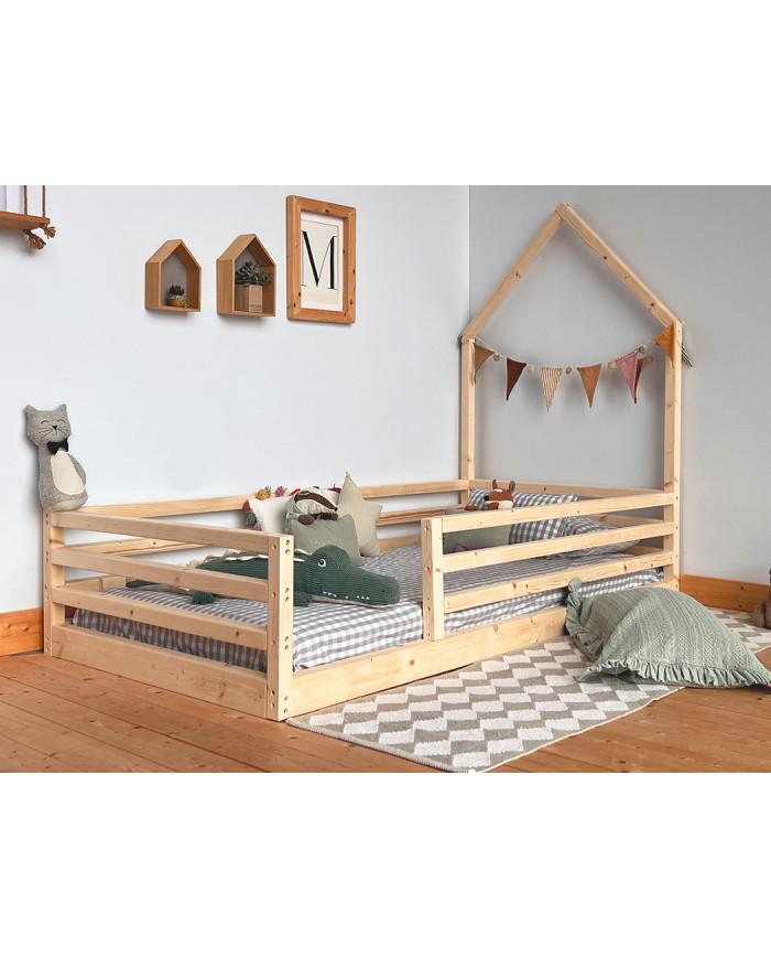 Cama casita frontal funcional