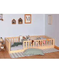 Cama clásica evolutiva 4 barreras con cajón cama nido