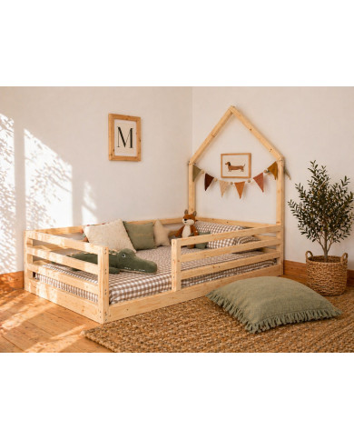 Cama casita frontal funcional