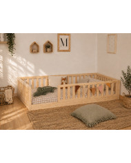 Cama clásica evolutiva 4 barreras con cajón cama nido