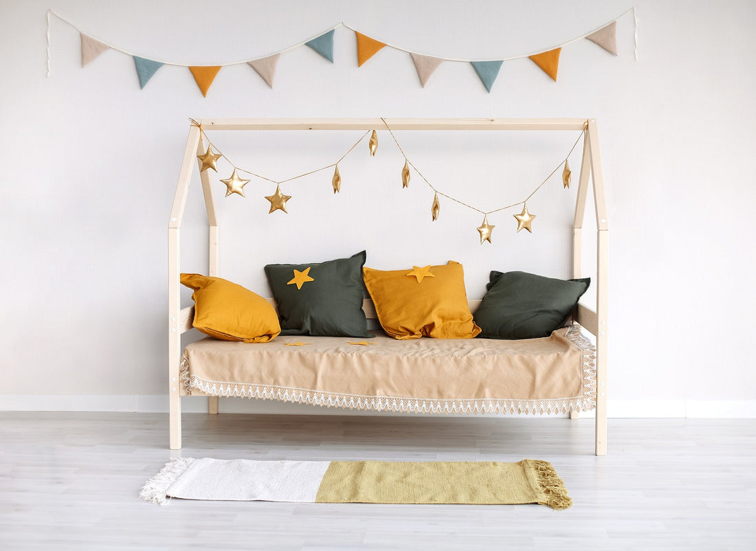 Cómo hacer una guirnalda para la cama Montessori