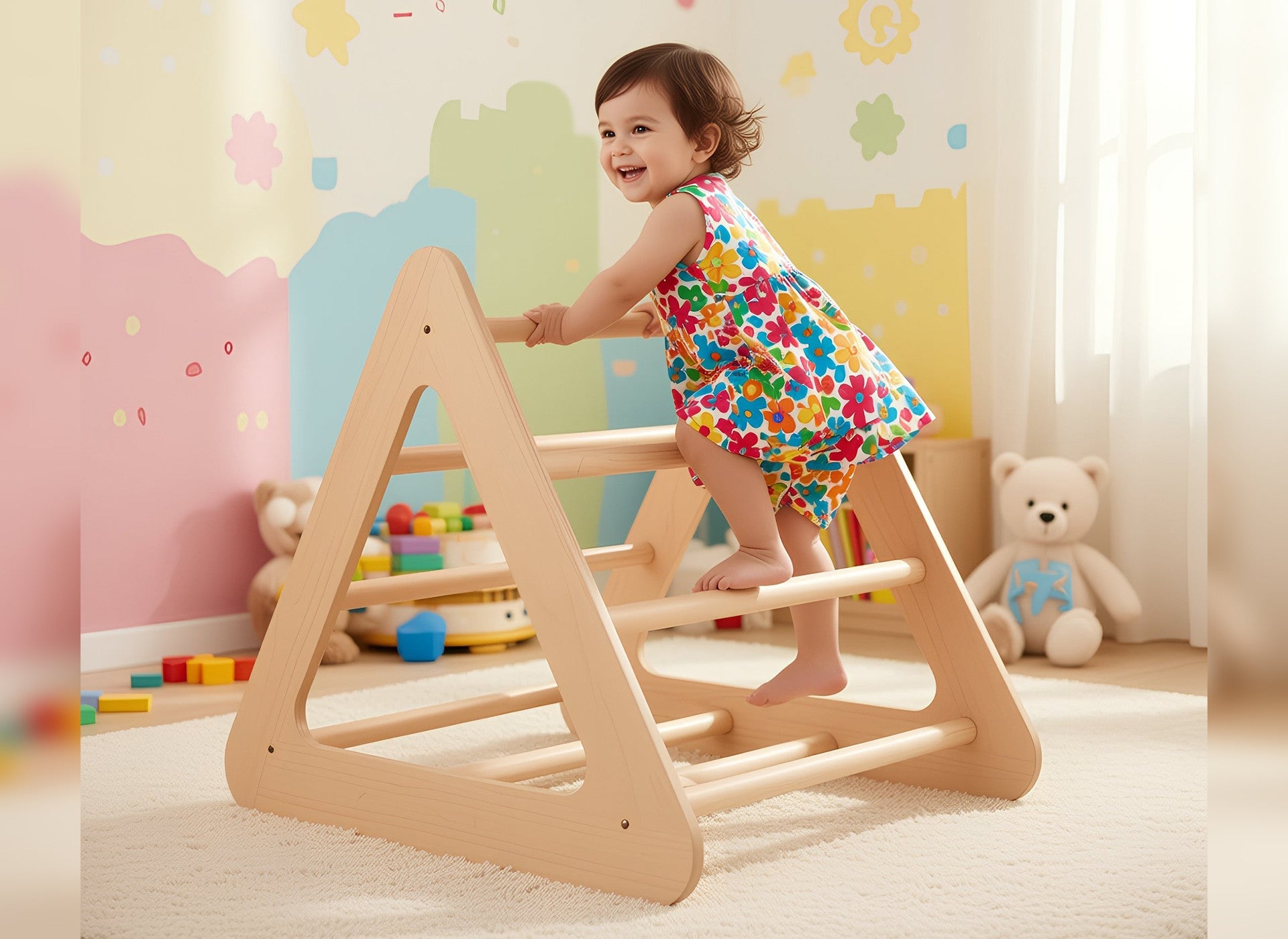 Pirámide Montessori: cómo la escalada impulsa el aprendizaje activo en la infancia