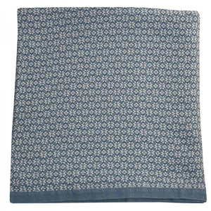 Manta jacquard azul navy