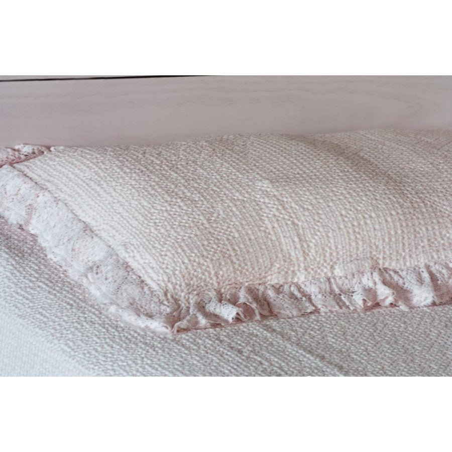 Funda de almohada rosa palo