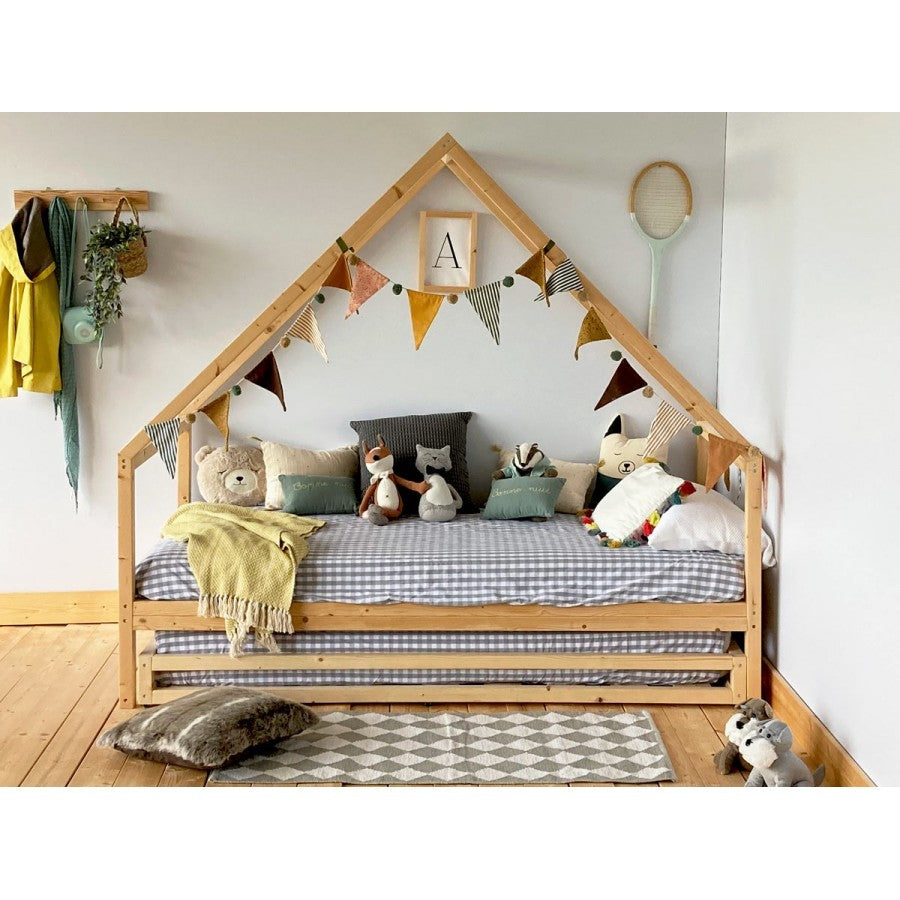 Cama cabaña con cajón cama nido