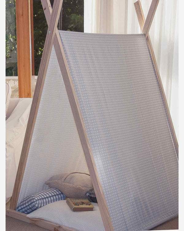 Tipi pétalos fondo gris