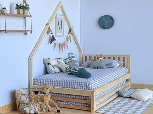 Cama cabaña lateral con cajón cama nido