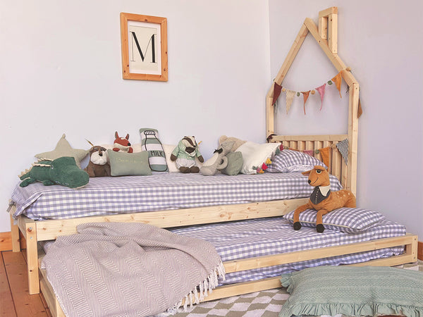 Cama casita frontal con cajón cama nido