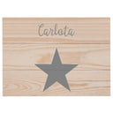 Cuadro estrella madera natural