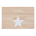 Cuadro estrella madera natural