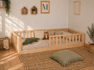 Cama clásica evolutiva 4 barreras con cajón cama nido