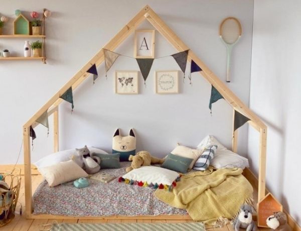 Cama Cabaña Montessori Elevable