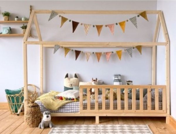 Cama Casita Montessori Elevable