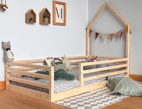 Cama casita frontal funcional