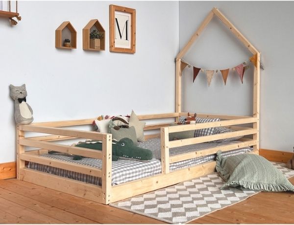 Cama casita frontal funcional