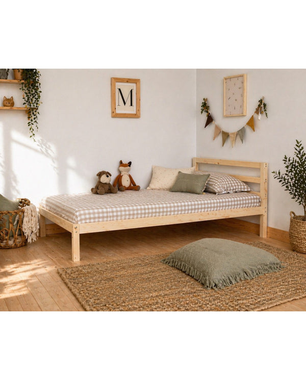 Cama Montessori funcional clásica con cajón cama nido